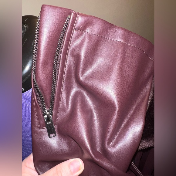 Faux-Leather Moto Jacket Size 28 - Picture 9 of 15